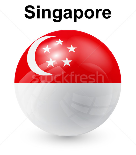singapore official state flag Stock photo © dip