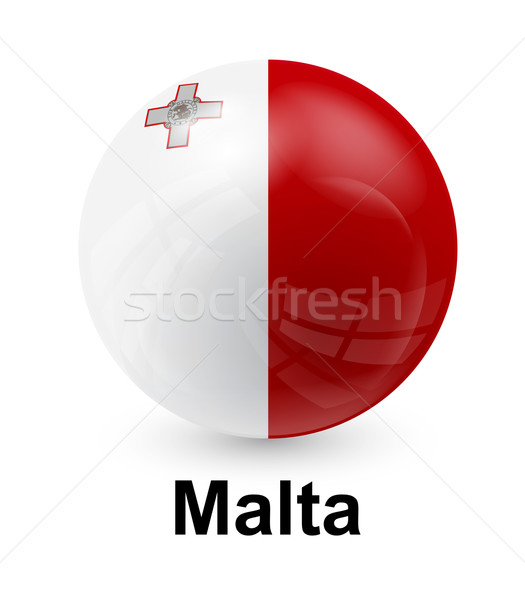 Foto stock: Malta · bandera · luz · mundo · signo · pelota