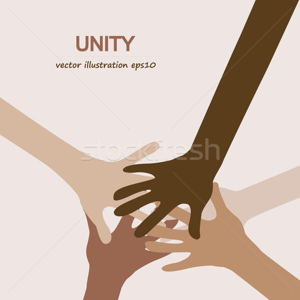 hands diverse togetherness  Stock photo © dip