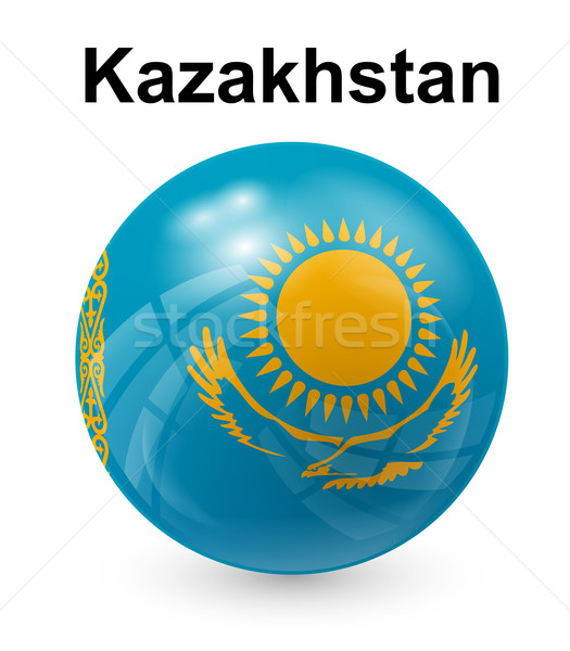 kazakhstan official state flag Stock photo © dip