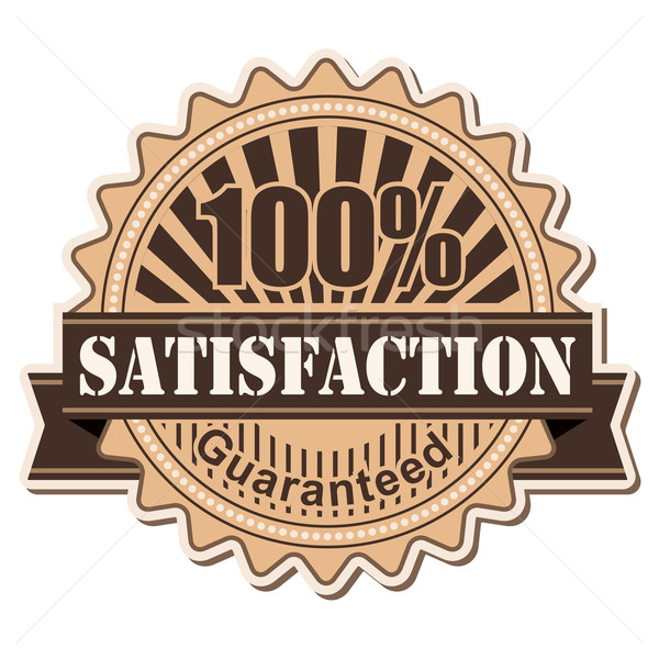 label Satisfaction Stock photo © dip