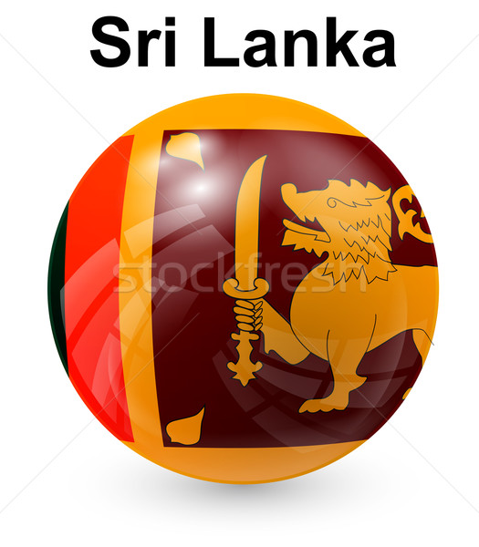 Sri Lanka urzędnik banderą projektu świat podpisania Zdjęcia stock © dip