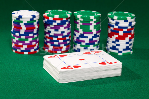 Poker chips and cards Stock photo © Discovod