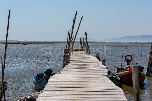 Very Old Dilapidated Pier in Fisherman Village Stock photo © Discovod