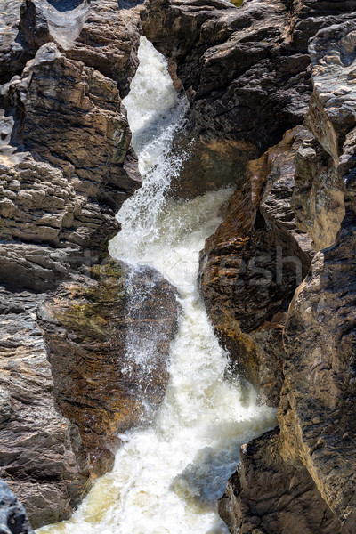 滝 溶岩 石 クローズアップ 自然 ストックフォト © Discovod