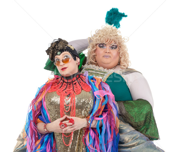 Two drag queens having fun performing together Stock photo © Discovod