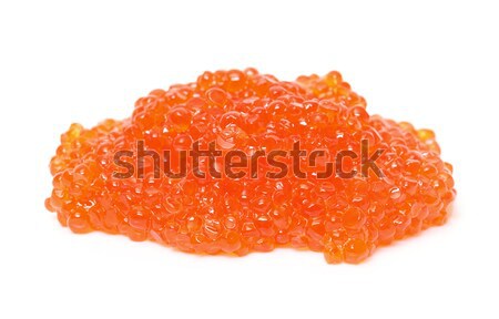Rot gesalzen Kaviar Heap weiß Essen Stock foto © Discovod