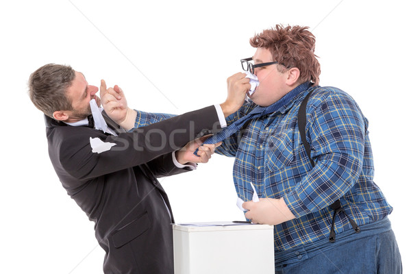 Two men resorting to fisticuffs Stock photo © Discovod