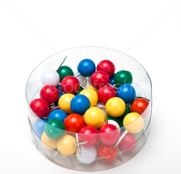 a bunch of pushpins in a box Stock photo © Discovod