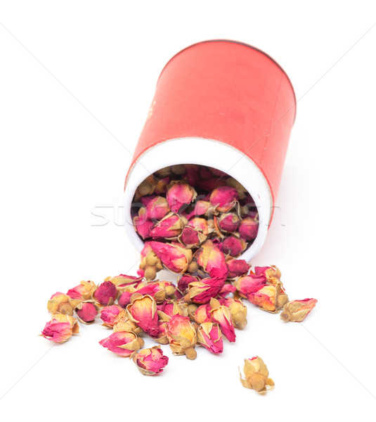 Secas vermelho lata branco rosa fundo Foto stock © Discovod