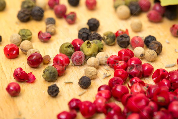 Stock photo: Dry multicolored peppercorn