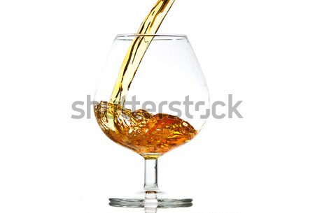 Tömés üveg brandy közelkép buli hullám Stock fotó © Discovod