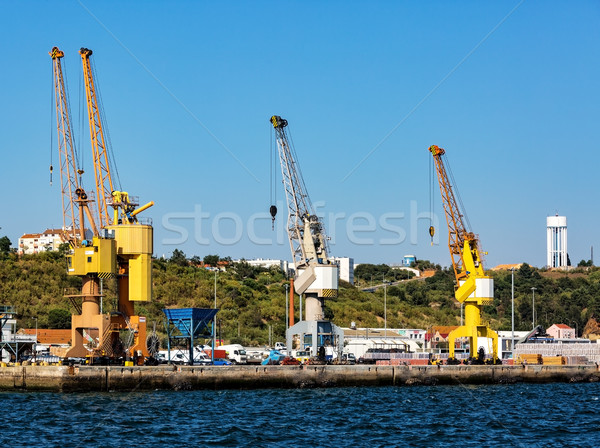 Cargo Sea Port with Cranes Stock photo © Discovod