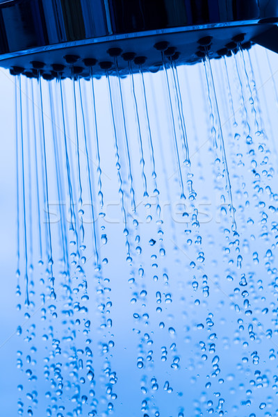 Stockfoto: Lopen · water · achtergrond · Blauw