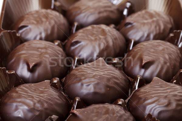 Sweet guimauve boîte chocolat alimentaire [[stock_photo]] © Discovod