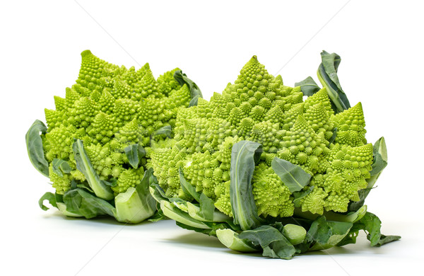 Two Green Fresh Romanesque Cauliflower Stock photo © Discovod