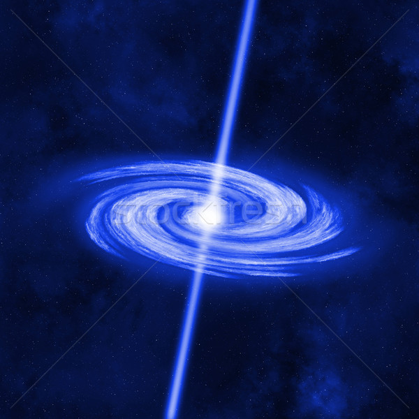 Black Hole Absorbs Remnants of a Matter Star Stock photo © Discovod