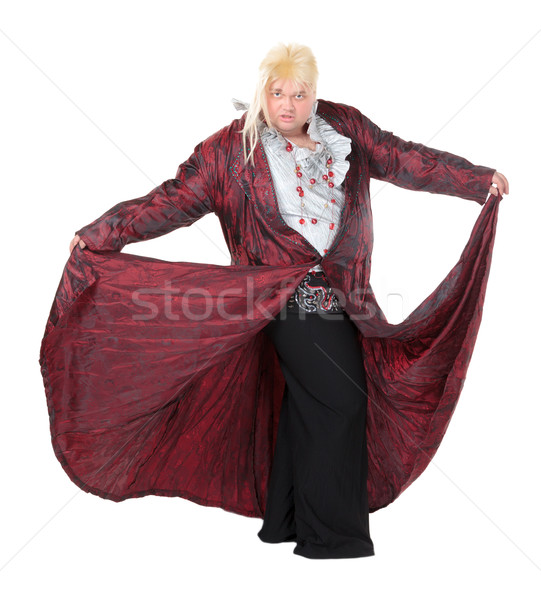 Overweight entertainer or disillusioned drag queen Stock photo © Discovod