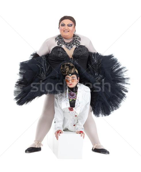Two drag queens performing together Stock photo © Discovod