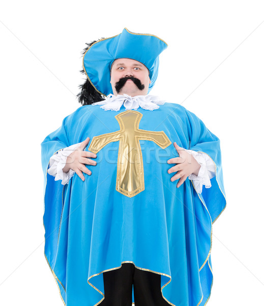 Mosquetero turquesa azul uniforme caballero CAP Foto stock © Discovod