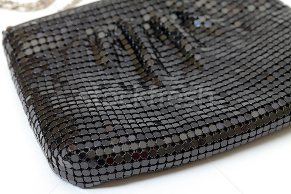Classic black handbag, closeup Stock photo © Discovod