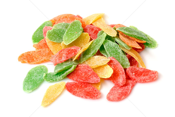 Słodkie kandyzowany owoców odizolowany biały candy Zdjęcia stock © Discovod