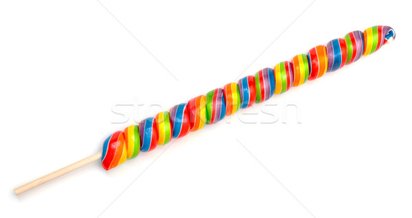 Rainbow Twirl Lollipop Candies Stock photo © Discovod