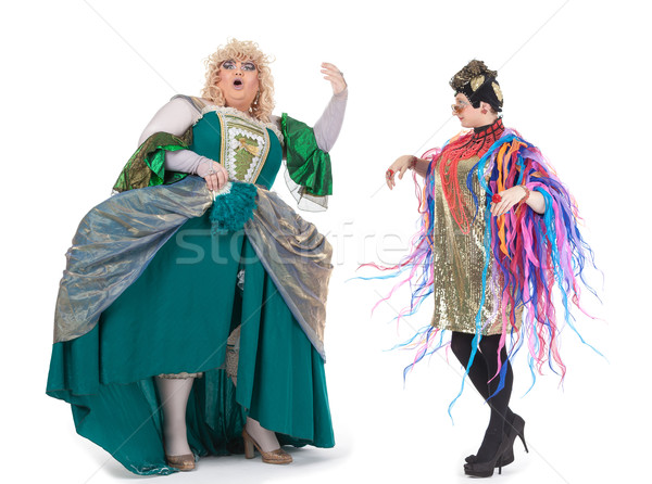Two drag queens having fun performing together Stock photo © Discovod