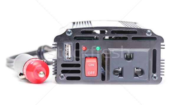 Car Power Inverter,DC to AC from car battery Stock photo © Discovod