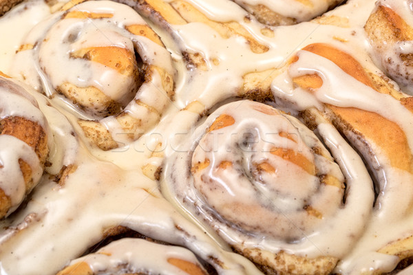 Top View Appetizing Cinnamon Buns Stock photo © Discovod