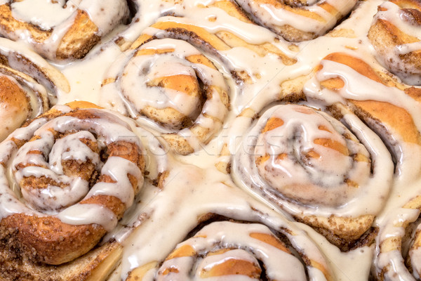 Top View Appetizing Cinnamon Buns Stock photo © Discovod