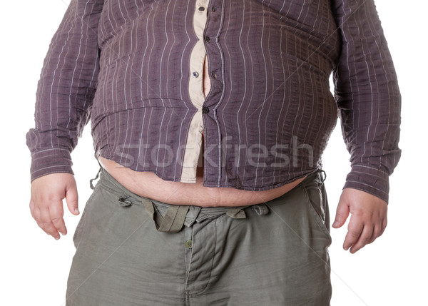 胖子 肚 男子 身體 商業照片 © Discovod