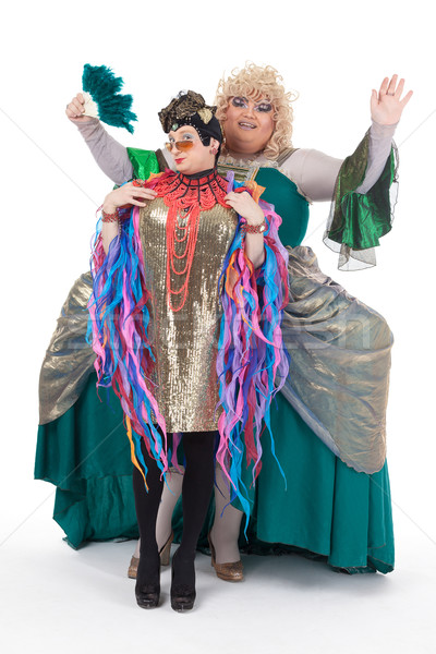 Two drag queens having fun performing together Stock photo © Discovod