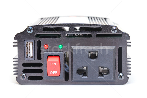 Car Power Inverter,DC to AC from car battery Stock photo © Discovod
