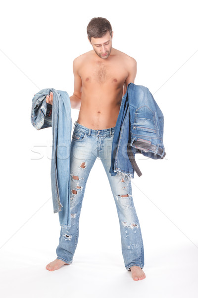 Man deciding what to wear Stock photo © Discovod