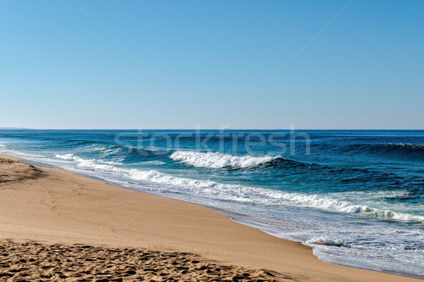 Waves in the Ocean Crashed on Sand Beach Stock photo © Discovod