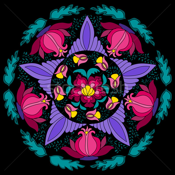 Geometrical Vector floral pattern Stock photo © Discovod