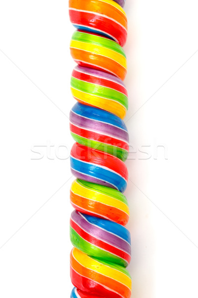 Rainbow Twirl Lollipop Candies Stock photo © Discovod