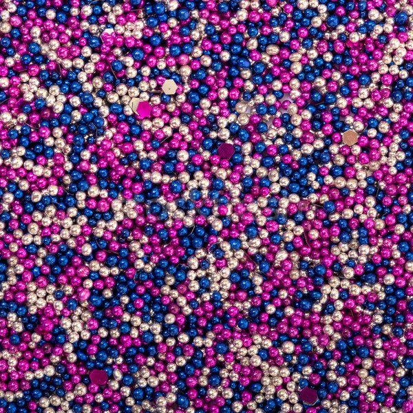 Witte Blauw roze kraal nagel Stockfoto © Discovod