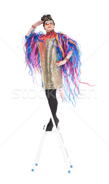 Fashion conscious drag queen Stock photo © Discovod