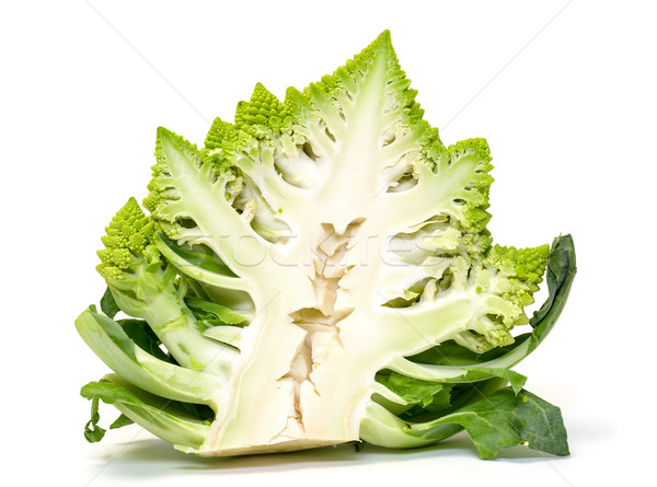 Half Green Fresh Romanesque Cauliflower Stock photo © Discovod