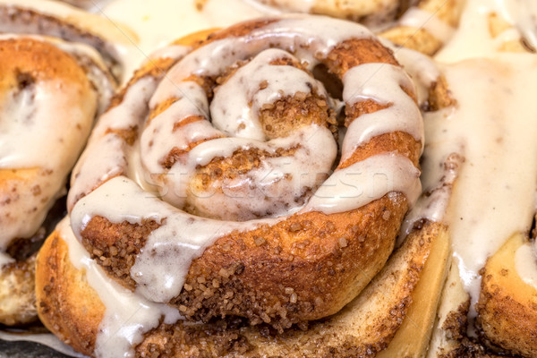 Top View Appetizing Cinnamon Buns Stock photo © Discovod