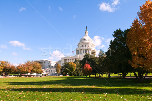 Capitolio edificio Washington otono caída estructura Foto stock © disorderly