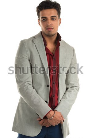 Trist om frumos tineri indian frumuseţe Imagine de stoc © disorderly