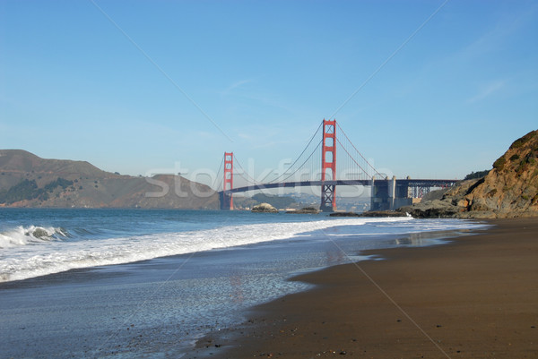 Golden Gate Golden Gate Bridge bakker strand San Francisco Californië Stockfoto © disorderly