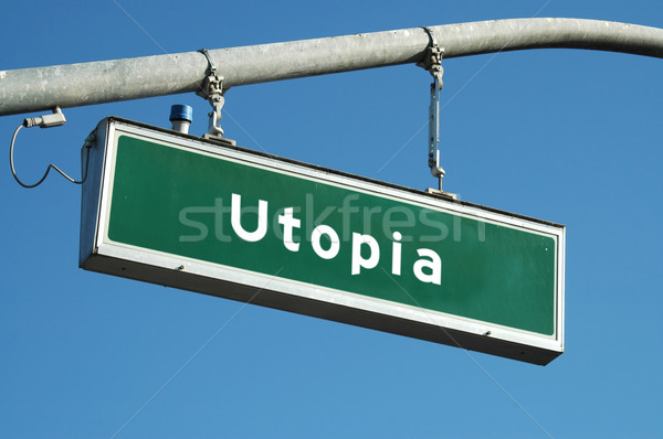 Utopia sign Stock photo © disorderly