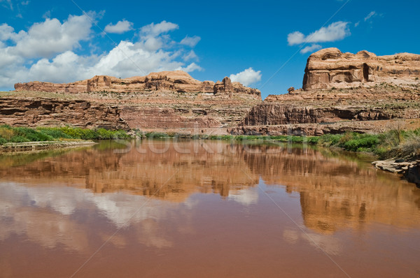 Foto stock: Colorado · río · rojo · rocas · agua · piedra