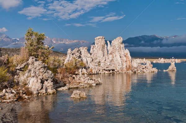 Lago agua piedra naturales columnas California Foto stock © disorderly