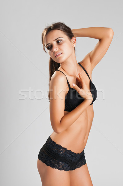 Black lingerie Stock photo © disorderly