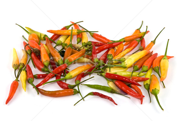 Papryka kolorowy tajska odizolowany biały żywności Zdjęcia stock © disorderly